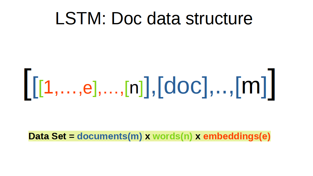 LSTM: Doc data structure